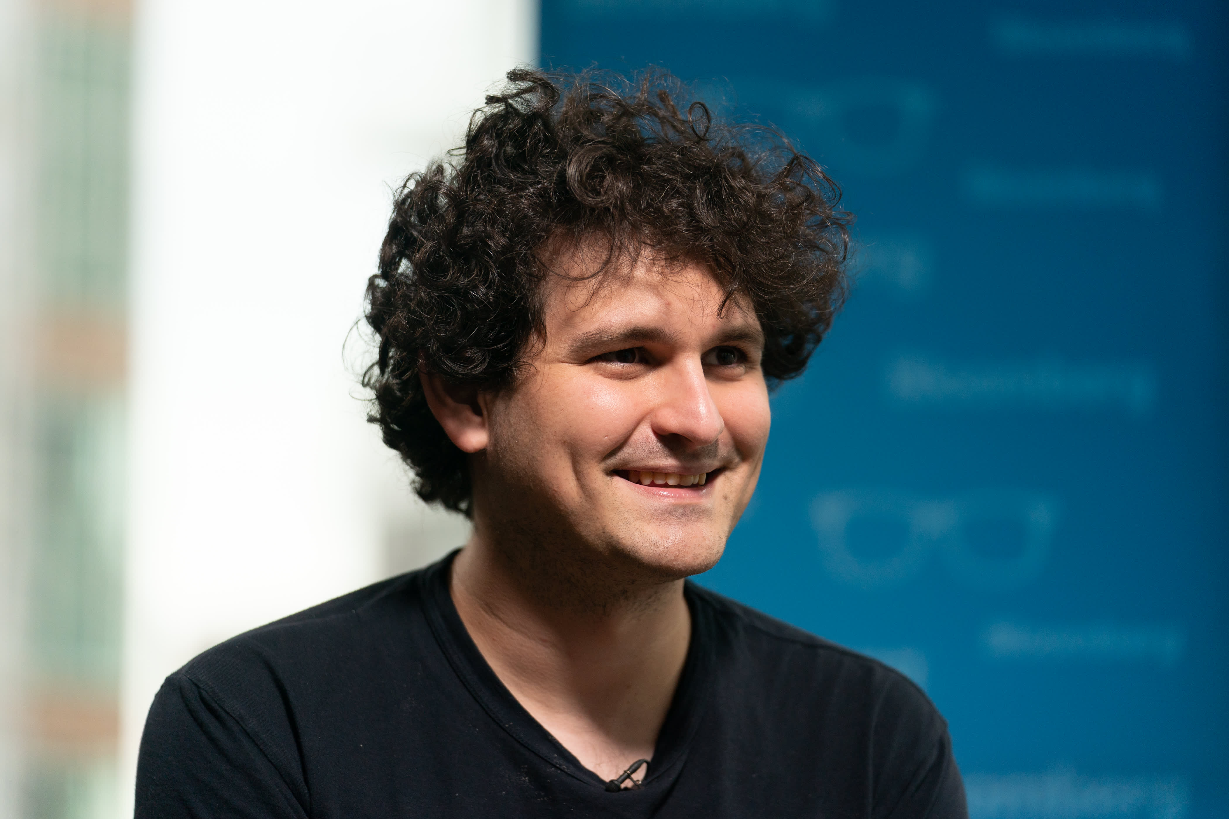 Sam Bankman-Fried, founder and chief executive officer of FTX Cryptocurrency Derivatives Exchange, speaks during an interview on an episode of Bloomberg Wealth with David Rubenstein in New York, US, on Wednesday, Aug 17, 2022.