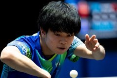国乒的劲敌日本队在男单赛场