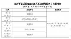 1月6日至1月10日海南省直属单